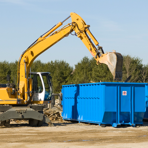 how does a residential dumpster rental service work in Bronte Texas